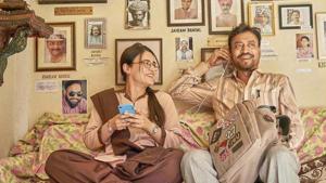 Radhika Madan and Irrfan Khan in a still from Angrezi Medium. Radhika Madan and Irrfan Khan in a still from Angrezi Medium.
