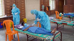 Doctors involved in Covid care participate in a real time mock drill in Kochi .(ANI)