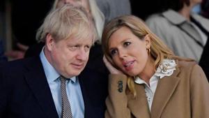 FILE PHOTO: Britain's Prime Minister Boris Johnson with his partner Carrie Symonds.(REUTERS) FILE PHOTO: Britain's Prime Minister Boris Johnson with his partner Carrie Symonds.(REUTERS)