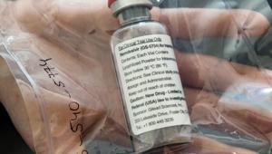 In this file photo one vial of the drug Remdesivir is viewed during a press conference about the start of a study.(AFP file photo)