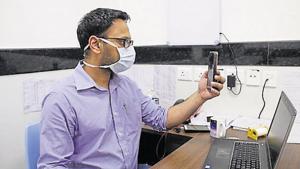 Persons participating in video conference should also be appropriately dressed and maintain the required decorum, the guidelines said.Photo by Sanjeev kumar/Hindustan Times. (Representative Image) Persons participating in video conference should also be appropriately dressed and maintain the required decorum, the guidelines said.Photo by Sanjeev kumar/Hindustan Times. (Representative Image)