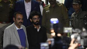 JNU student Sharjeel Imam was involved in organising protests at Shaheen Bagh but came into limelight after a video showed him making controversial comments before a gathering at Aligarh Muslim University(Biplov Bhuyan / Hindustan Times) JNU student Sharjeel Imam was involved in organising protests at Shaheen Bagh but came into limelight after a video showed him making controversial comments before a gathering at Aligarh Muslim University(Biplov Bhuyan / Hindustan Times)