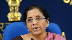 In her reply, Sitharaman said the Congress “attempted to mislead people in a brazen manner”, adding that it’s typical of the party that resorts “to sensationalising facts by taking them out of context”.(Bloomberg) In her reply, Sitharaman said the Congress “attempted to mislead people in a brazen manner”, adding that it’s typical of the party that resorts “to sensationalising facts by taking them out of context”.(Bloomberg)