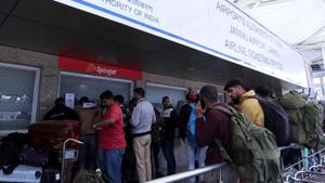 Officials have already said the repatriation of Indian citizens is expected to begin once the nationwide Covid-19 lockdown eases after May 3.(AFP) Officials have already said the repatriation of Indian citizens is expected to begin once the nationwide Covid-19 lockdown eases after May 3.(AFP)