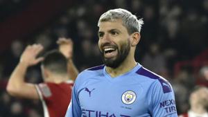 File image of Sergio Aguero.(AP) File image of Sergio Aguero.(AP)