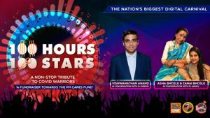<p>Donate towards #PMCARES fund by clicking on the link: https://m.p-y.tm/FFM-PMCARES</p><p>We have with us at this hour the man whose brain functions faster than computer's Grandmaster Vishwanathan Anand with RJ Sindu and Queen of Indiepop Asha Bhonsle and her granddaughter Zaini with RJ Anmol</p><p>Disclaimer:</p><p>Fever FM, Radio Nasha & Radio One do not take any responsibility for the successful operation, uptime, and consummation of the payment process, which is being run by Paytm and linked directly to the PM Cares Fund collection window/portal. The role of Fever FM, Radio Nasha & Radio One is to encourage donations #100Hours100Stars</p>