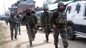 Pakistan-based terrorist group Jaish-e-Mohammed plans to carry out simultaneous terrorist strikes in Jammu and Kashmir on May 11, according to an intelligence alert issued to security forces in the Union Territory.(ANI fie photo for representation) Pakistan-based terrorist group Jaish-e-Mohammed plans to carry out simultaneous terrorist strikes in Jammu and Kashmir on May 11, according to an intelligence alert issued to security forces in the Union Territory.(ANI fie photo for representation)