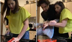 Sunny Leone pulled a prank on her husband Daniel Weber and shared the video online. Sunny Leone pulled a prank on her husband Daniel Weber and shared the video online.