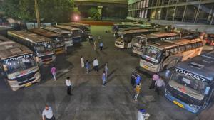 The passengers left from Kota on April 30 at 3 pm reached the Swargate bus station at 9 pm on May 1, according to officials.(Biplov Bhuyan/ HT file photo. Representative image) The passengers left from Kota on April 30 at 3 pm reached the Swargate bus station at 9 pm on May 1, according to officials.(Biplov Bhuyan/ HT file photo. Representative image)
