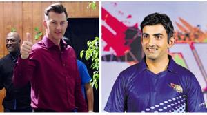 Brett Lee and Gautam Gambhir.(PTI) Brett Lee and Gautam Gambhir.(PTI)