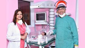 Dr Kanika Agarwal and Dr Ankur Sethi at Yatharth Super Speciality Hospital, Noida. Dr Kanika Agarwal and Dr Ankur Sethi at Yatharth Super Speciality Hospital, Noida.