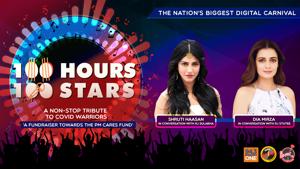 <p>“Donate towards #PMCARES fund by clicking on the link: https://m.p-y.tm/FFM-PMCARES</p><p>Let's turn this night into a glamorous one with our two divas Shruti Haasan and Dia Mirza with our RJs Sulabha and Stutee.</p><p>Disclaimer:</p><p>Fever FM, Radio Nasha & Radio One do not take any responsibility for the successful operation, uptime, and consummation of the payment process, which is being run by Paytm and linked directly to the PM Cares Fund collection window/portal. The role of Fever FM, Radio Nasha & Radio One is to encourage donations</p><p>#100Hours100Stars”</p>