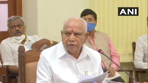 Karnataka Chief Minister B S Yediyurappa also appealed to migrant workers to stay since construction work has resumed.(ANI) Karnataka Chief Minister B S Yediyurappa also appealed to migrant workers to stay since construction work has resumed.(ANI)