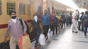 Shramik Special trains, which began on May 1, are bound for a single destination without any stoppages.(Santosh Kumar/ HT photo) Shramik Special trains, which began on May 1, are bound for a single destination without any stoppages.(Santosh Kumar/ HT photo)