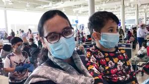 Indian nationals from Kerala are being brought back from Abu Dhabi under Vande Bharat Mission during the Covid-19 lockdown, at Abu Dhabi airport ion Thursday.(ANI) Indian nationals from Kerala are being brought back from Abu Dhabi under Vande Bharat Mission during the Covid-19 lockdown, at Abu Dhabi airport ion Thursday.(ANI)