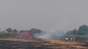 The pilot ejected from the plane before it crashed. The pilot ejected from the plane before it crashed.