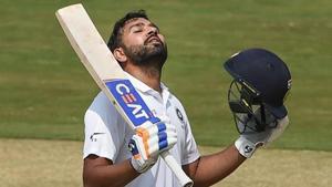 Rohit Sharma in action.(PTI) Rohit Sharma in action.(PTI)