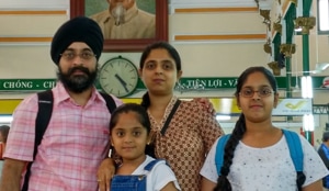 The Arora family during an earlier holiday in Ho Chi Minh City in Vietnam on a holiday.(HT Photo) The Arora family during an earlier holiday in Ho Chi Minh City in Vietnam on a holiday.(HT Photo)