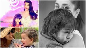 Kareena Kapoor, Aishwarya Rai and Mira Rajput with their babies. Kareena Kapoor, Aishwarya Rai and Mira Rajput with their babies.