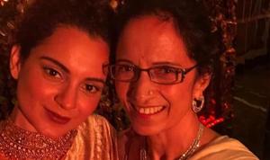 Kangana Ranaut with her mother Asha Ranaut. Kangana Ranaut with her mother Asha Ranaut.