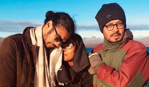 Babil Khan with Sutapa Sikdar and Irrfan Khan. Babil Khan with Sutapa Sikdar and Irrfan Khan.