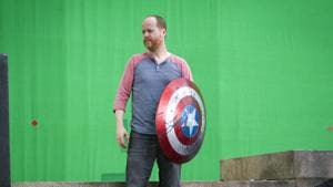 Director Joss Whedon on the set of The Avengers. Director Joss Whedon on the set of The Avengers.