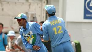 India's Mohammad Kaif, left, celebrates with Yuvraj Singh.(Getty Images) India's Mohammad Kaif, left, celebrates with Yuvraj Singh.(Getty Images)