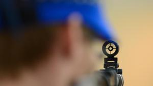 A detailed view of a sight during the Men's 10m Air Rifle qualification on Day 3 of the London 2012 Olympic Games at The Royal Artillery Barracks on July 30, 2012 in London, England.(Getty Images) A detailed view of a sight during the Men's 10m Air Rifle qualification on Day 3 of the London 2012 Olympic Games at The Royal Artillery Barracks on July 30, 2012 in London, England.(Getty Images)