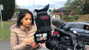 BBC’s Sima Kotecha, who was preparing for the broadcast from the Leicester city centre, called it off after the abuse.(Sima Kotecha/twitter) BBC’s Sima Kotecha, who was preparing for the broadcast from the Leicester city centre, called it off after the abuse.(Sima Kotecha/twitter)