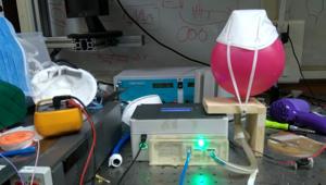 The low-cost testing equipment developed by TIFR to assess the efficacy of masks.(PHOTO/TIFR) The low-cost testing equipment developed by TIFR to assess the efficacy of masks.(PHOTO/TIFR)