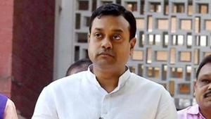 Sambit Patra has been accused of using derogatory language against the former PMs that could incite any class or community of person to commit any offence against any other class or community.(PTI) Sambit Patra has been accused of using derogatory language against the former PMs that could incite any class or community of person to commit any offence against any other class or community.(PTI)