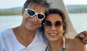 Pooja Bedi and Maneck Contractor. Pooja Bedi and Maneck Contractor.
