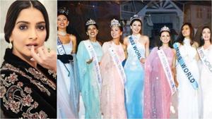 Sonam Kapoor is feeling nostalgic with this picture of Indian beauty queens. Sonam Kapoor is feeling nostalgic with this picture of Indian beauty queens.