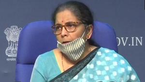 Finance minister Nirmala Sitharaman(Screengrab) Finance minister Nirmala Sitharaman(Screengrab)