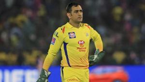 Chennai Super Kings' Mahendra Singh Dhoni walks in the field during the IPL T20 cricket match.(AP Photo/Vishal Bhatnagar) Chennai Super Kings' Mahendra Singh Dhoni walks in the field during the IPL T20 cricket match.(AP Photo/Vishal Bhatnagar)
