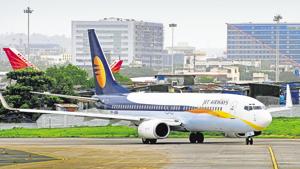 The cash-strapped Jet Airways, which was grounded in April 2019, owes more than Rs 8,000 crore to banks, with public sector lenders having significant exposure.(Mint file photo) The cash-strapped Jet Airways, which was grounded in April 2019, owes more than Rs 8,000 crore to banks, with public sector lenders having significant exposure.(Mint file photo)