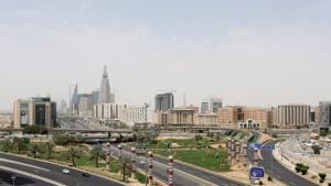 A general view shows almost empty streets, during a lockdown imposed to counter the coronavirus disease outbreak in Riyadh, Saudi Arabia.(REUTERS) A general view shows almost empty streets, during a lockdown imposed to counter the coronavirus disease outbreak in Riyadh, Saudi Arabia.(REUTERS)