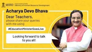 The central theme of the webinar is ‘Acharya Devo Bhava’.(twitter/@DrRPNishank)