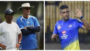Greg Chappell and MS Dhoni.(Getty/PTI) Greg Chappell and MS Dhoni.(Getty/PTI)
