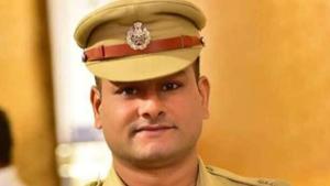 Palghar Superintendent of Police Gaurav Singh. The image was posted on Twitter by one of the petitioners.(Twitter/@coach_Sujit) Palghar Superintendent of Police Gaurav Singh. The image was posted on Twitter by one of the petitioners.(Twitter/@coach_Sujit)