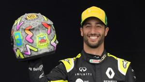Renault's Daniel Ricciardo poses for a drivers portrait.(REUTERS) Renault's Daniel Ricciardo poses for a drivers portrait.(REUTERS)