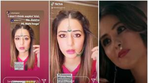 Hina Khan has posted a funny video as Komolika. Hina Khan has posted a funny video as Komolika.
