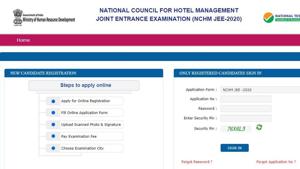 NTA NCHM JEE entrance exam 2020. (Screengrab) NTA NCHM JEE entrance exam 2020. (Screengrab)