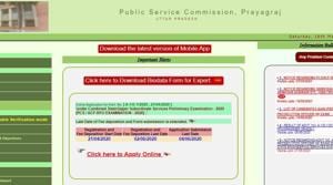 UPPSC PCS ACF RFO Recruitment 2020. (Screengrab) UPPSC PCS ACF RFO Recruitment 2020. (Screengrab)