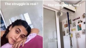 Taapsee Pannu has been in self-isolation in Mumbai. Taapsee Pannu has been in self-isolation in Mumbai.