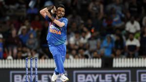 Hamilton: India's Yuzvendra Chahal in action during the third T20I of the five-match rubber between India and New Zealand at Seddon Park in Hamilton, New Zealand on Jan 29, 2020. (Photo: IANS)(IANS) Hamilton: India's Yuzvendra Chahal in action during the third T20I of the five-match rubber between India and New Zealand at Seddon Park in Hamilton, New Zealand on Jan 29, 2020. (Photo: IANS)(IANS)