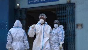 Medical professionals wearing PPE seen in MR Bangur Hospital – dedicated to Covid-19 treatment during lockdown, in Kolkata, West Bengal, India on Monday, May 11, 2020.(Samir Jana / Hindustan Times) Medical professionals wearing PPE seen in MR Bangur Hospital – dedicated to Covid-19 treatment during lockdown, in Kolkata, West Bengal, India on Monday, May 11, 2020.(Samir Jana / Hindustan Times)