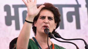 AICC general secretary Priyanka Gandhi Vadra.(ANI) AICC general secretary Priyanka Gandhi Vadra.(ANI)