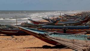 Boats anchored at Puri beach after fishermen were advised not to venture into north Bay of Bengal along and off West Bengal-Odisha coasts from May 18 to 21 and those who were out at sea were asked to return to coasts by May 17.(ANI PHOTO.) Boats anchored at Puri beach after fishermen were advised not to venture into north Bay of Bengal along and off West Bengal-Odisha coasts from May 18 to 21 and those who were out at sea were asked to return to coasts by May 17.(ANI PHOTO.)