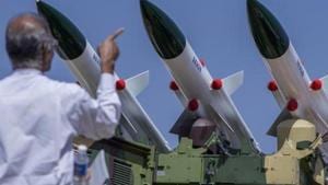 Major defence stocks rose up to 10% in intra-day deals bucking the overall weak broader market trends.(Bloomberg file photo. Representative image) Major defence stocks rose up to 10% in intra-day deals bucking the overall weak broader market trends.(Bloomberg file photo. Representative image)